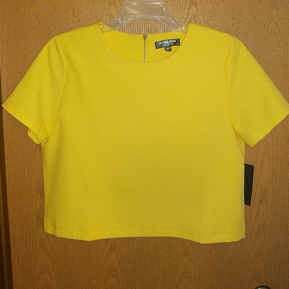 Yellow Crop Top